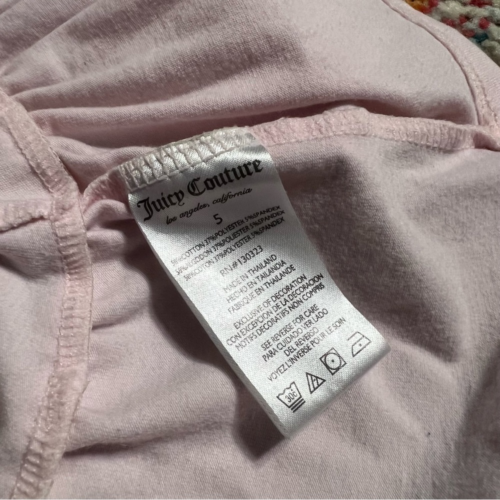 Juicy‎ Couture Long Sleeve Hooded Top size 5 - Picture 5 of 7